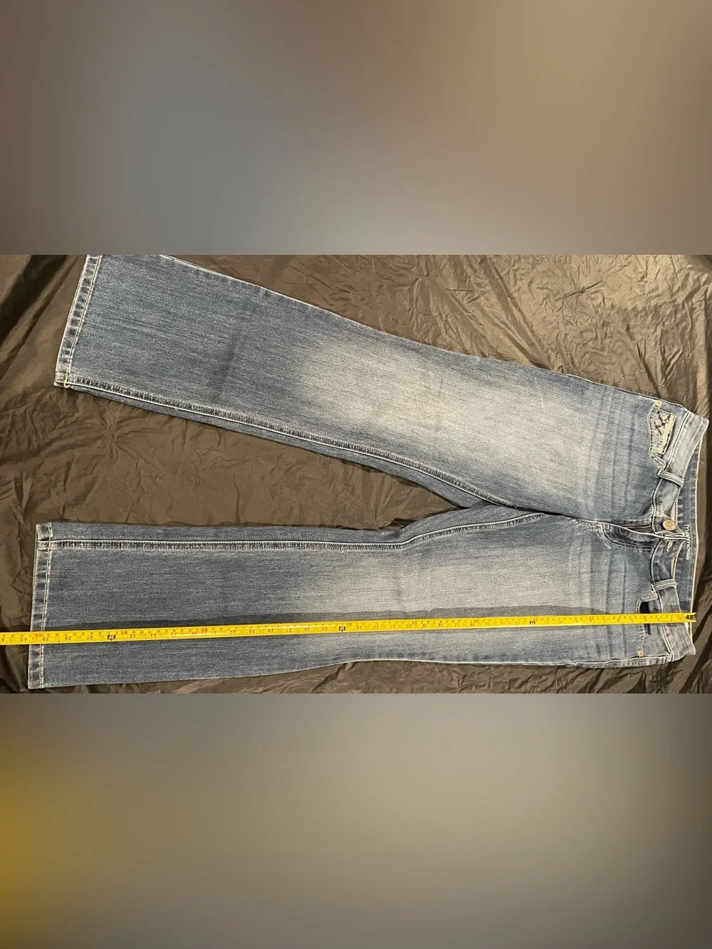 Maurices Blue Boot Cut Jeans with Embroidered Pocket